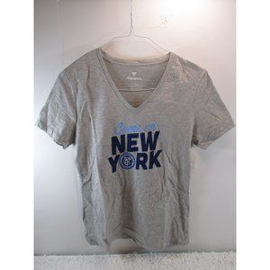 New York City FC Fanatics Branded Come on New York Women's V-Neck T-Shirt - Gray